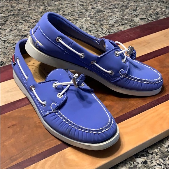 Sebago Shoes - Sebago Docksides Blue Neoprene Gently used 7.5